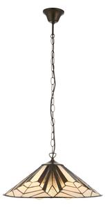 Endon 111922 - Lustr na řetězu Tiffany ASTORIA 3xE27/10W/230V pr. 48 cm