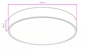 Brilagi - LED Koupelnové stropní svítidlo POOL LED/36W/230V pr. 40 cm IP54 chrom