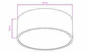 Brilagi - Koupelnové stropní svítidlo POOL 2xE27/15W/230V pr. 30 cm IP54 černá