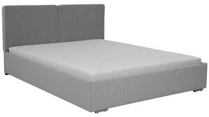 Čalouněná manželská postel 140x200 WILSTER - šedá