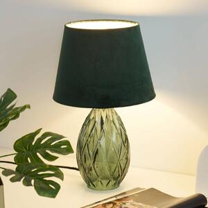 Pauleen Crystal Velvet stolní lampa, skleněná noha