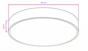 Brilagi - LED Koupelnové stropní svítidlo POOL LED/36W/230V pr. 40 cm IP54 bronz
