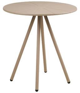 Nordic Living Béžový plastový zahradní bistro stůl Letta ø 70cm