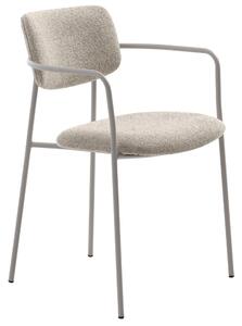 Unique Furniture Krémová bouclé jídelní židle Zama
