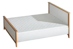 Manželská postel 160x200 PADBORG - borovice andersen / dub nash