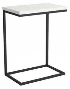Odkládací stolek MONTIJO 2 - černý / světlý mramor