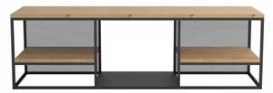 Televizní stolek TONDELA - černý / dub artisan
