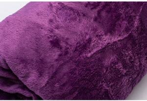 Deka mikroflanel 200x230 cm tmavě fialová