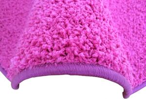 Vopi koberce AKCE: 220x220 cm Metrážový koberec Color Shaggy růžový - Rozměr na míru s obšitím cm