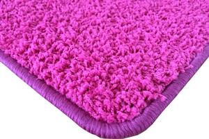 Vopi koberce AKCE: 220x220 cm Metrážový koberec Color Shaggy růžový - Rozměr na míru s obšitím cm