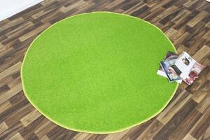 Hanse Home, Jednobarevní kusový koberec Nasty 101149 Grün kruh | Zelená Typ: kulatý 133 cm