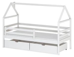 Dětská postel se šuplíky ALIA - 90x200, grafit