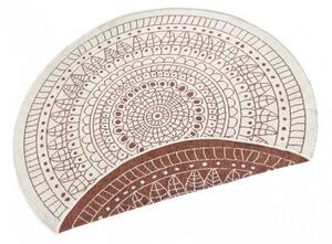 NORTHRUGS - Hanse Home koberce Kusový koberec Twin-Wendeteppiche 103102 creme terra kruh – na ven i na doma - 200x200 (průměr) kruh cm