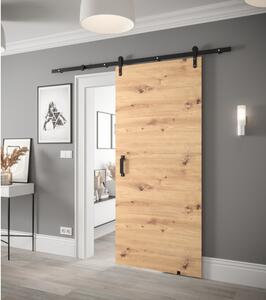 Posuvné dveře s kováním LEONTINA 1 - 90 cm, dub artisan