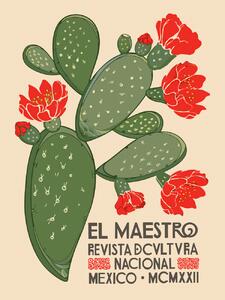 Obrazová reprodukce El Maestro Magazine Cover No.1 (Mexican Art / Cactus), (30 x 40 cm)