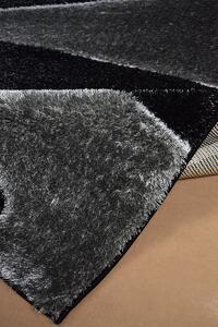 Berfin Dywany Kusový koberec Seher 3D 2652 Black Grey - 120x180 cm