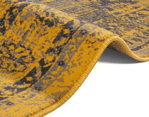 Hanse Home, Moderní kusový koberec Celebration 103470 Plume Gold Grey | Žlutá Typ: 80x150 cm