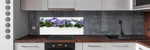 Panel do kuchyně Modré květiny pl-pksh-125x50-f-99973378