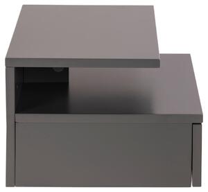 ACTONA Noční stolek Ashlan − šedá 22,5 × 35 × 32 cm