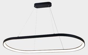 ACB Iluminacion Závěsné LED svítidlo GRACE, 100W, 120x60 cm, CRI90, CCT switch 2700-4000K Barva: Černá, Stmívání a řízení: ON/OFF