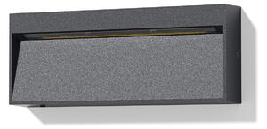 ACB Iluminacion Venkovní nástěnné LED svítidlo NASHIRA 4,5W, 20x8 cm, CRI80, CCT switch 2200-4000K, IP65 Barva: Antracit