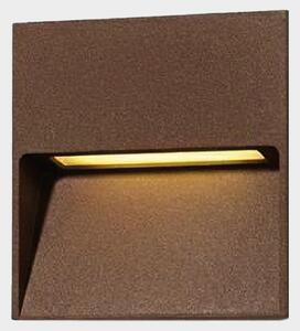 ACB Iluminacion Venkovní zapuštěné nástěnné LED svítidlo NASHIRA 2,2W, 115x115 mm, CRI80, CCT switch 2200-4000K, IP65 Barva: corten