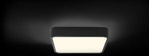 ACB Iluminacion Stropní LED svítidlo TURIN, 18W, 30x30 cm, CRI90, CCT switch 2700-4000K Barva: Černá, Stmívání a řízení: ON/OFF