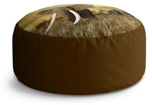 Sablio Taburet Circle Slon Africký: 38x48 cm