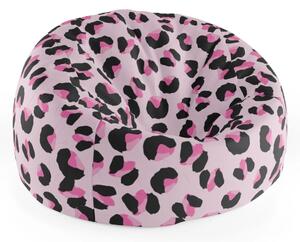 Sablio Sedací vak Cocoon Růžový gepard - 75 x 45 x 35 cm