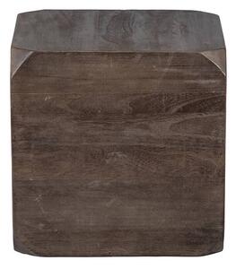 MUZZA Odkládací stolek lionel 46 x 46 cm hnědý