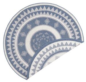 NORTHRUGS - Hanse Home, Kusový koberec Twin Supreme 103414 Jamaica blue creme kruh | modrá Typ: kulatý 200x200 cm
