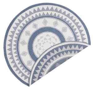 NORTHRUGS - Hanse Home koberce AKCE: 200x200 (průměr) kruh cm Kusový koberec Twin Supreme 103414 Jamaica blue creme kruh – na ven i na doma - 200x200 (průměr) kruh cm