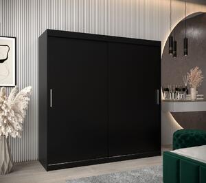 Skříň s posuvnými dveřmi v šířce 200 cm TIMEA - černá