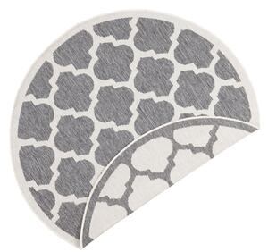 NORTHRUGS - Hanse Home koberce Kusový koberec Twin Supreme 103420 Palermo grey creme kruh - 140x140 (průměr) kruh cm