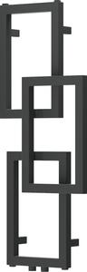 Mexen Grid, dekorativní koupelnový radiátor 870 x 360 mm, 209 W, grafitová, W215-0870-360-00-66