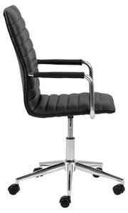 Kancelářská židle Ezio Black / Chrom metal