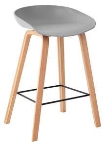 MUZZA Barová židle rieno 74 cm šedá