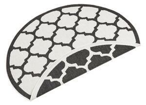 NORTHRUGS - Hanse Home koberce Kusový koberec Twin Supreme 103421 Palermo black creme kruh - 140x140 (průměr) kruh cm