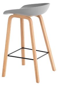 MUZZA Barová židle rieno 66 cm šedá