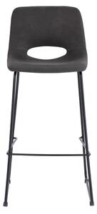 Barová židle wanor 75 cm tmavě šedá
