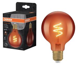 Stmívatelná LED žárovka E27 3 W Vintage 1906 Globe, teplá bílá, Měď