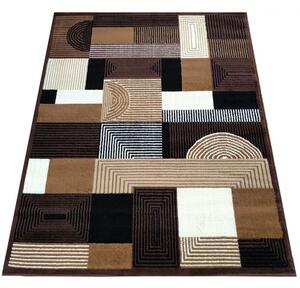 Makro Abra Kusový koberec BCF Alfa 18 hnědý béžový Rozměr: 250x350 cm