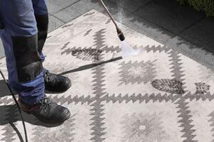 NORTHRUGS - Hanse Home koberce Kusový koberec Twin Supreme 103428 Malibu grey creme – na ven i na doma - 80x350 cm