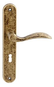 Dveřní kování MP TI - LEA - 1941 (OBA - Antik bronz), klika-klika, Otvor pro obyčejný klíč BB, MP OBA (antik bronz), 72 mm