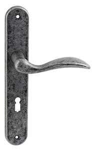 Dveřní kování MP TI - LEA - 1941 (OGA - Antik šedá), klika-klika, Otvor pro obyčejný klíč BB, MP OGA (antik šedá), 72 mm