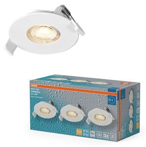 Vestavný LED reflektor DIM IP65, teplá bílá, bílá