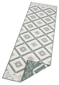 NORTHRUGS - Hanse Home koberce Kusový koberec Twin Supreme 103431 Malibu green creme – na ven i na doma - 80x350 cm