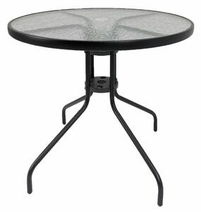 Kontrast Kulatý zahradní stolek MODERN 90 černý