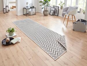 NORTHRUGS - Hanse Home, Kusový koberec Twin Supreme 103432 Palma grey creme | šedá Typ: 80x250 cm