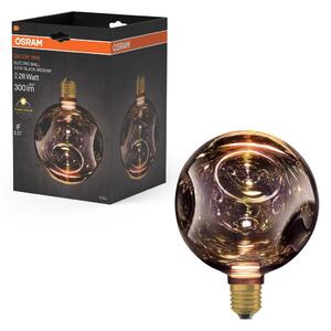 Matná LED žárovka E27 3,5 W DECOR LAMP, černá, náhrada 28 W